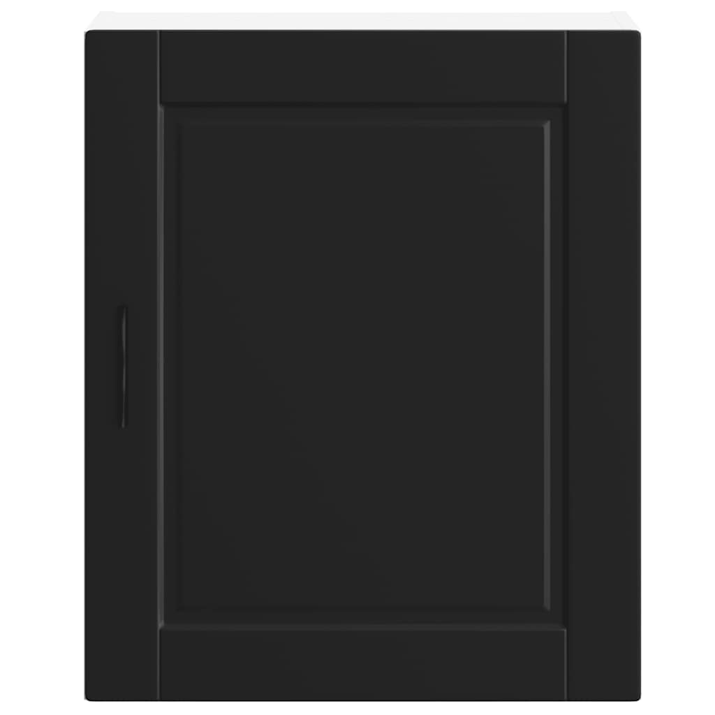 vidaXL Kitchen Wall Cabinet Porto Black Engineered Wood 5