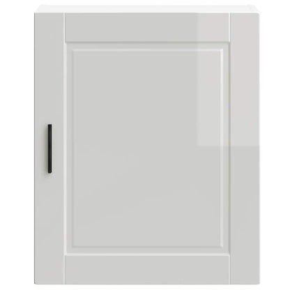 vidaXL Kitchen Wall Cabinet Porto High Gloss White Engineered Wood 5