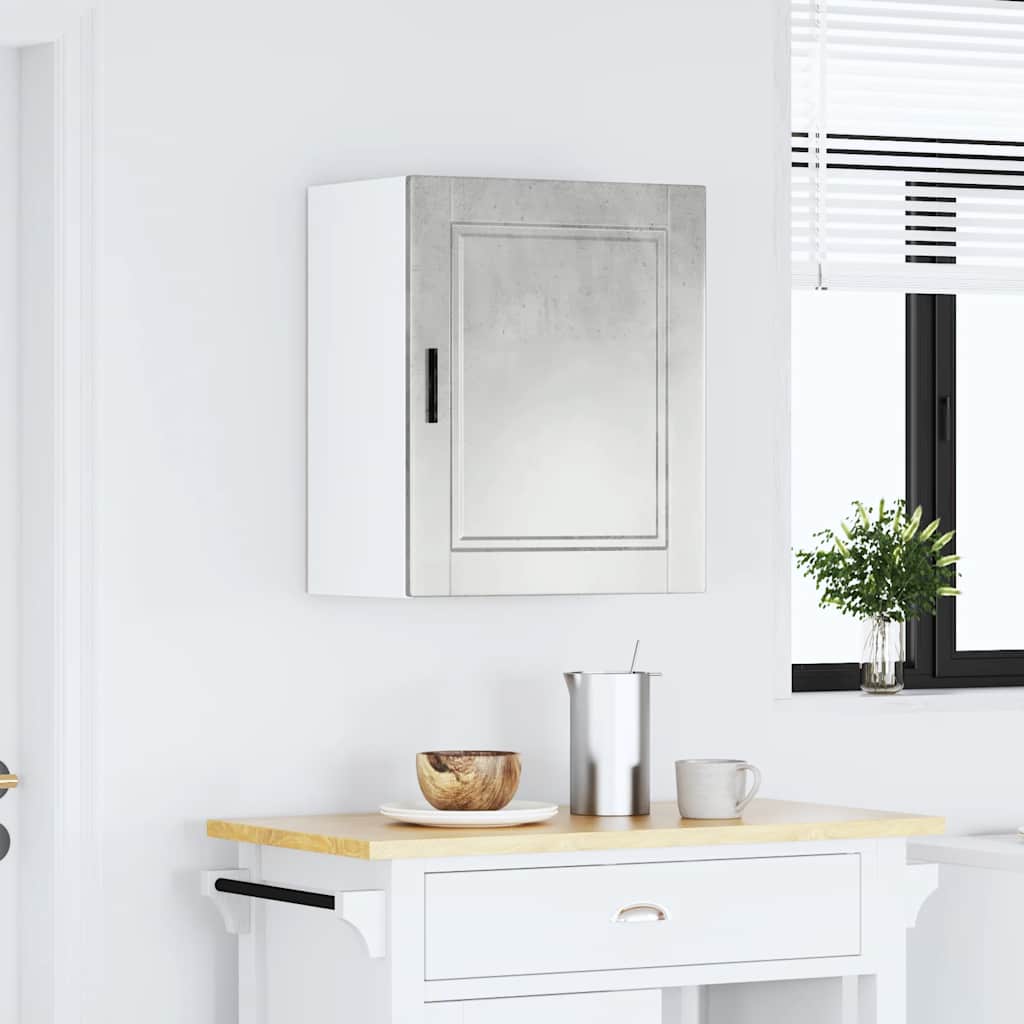 vidaXL Kitchen Wall Cabinet Porto Concrete Grey Engineered Wood 3