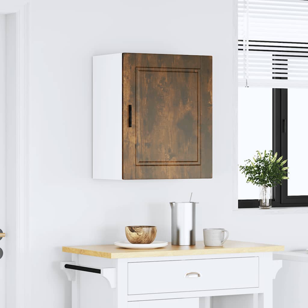 vidaXL Kitchen Wall Cabinet Porto Smoked Oak Engineered Wood 3