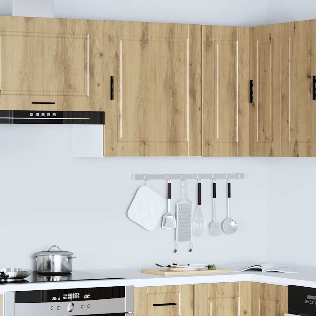 vidaXL Kitchen Wall Cabinet Porto Artisan Oak Engineered Wood 4