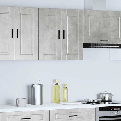 vidaXL Kitchen Wall Cabinet Porto Concrete Grey Engineered Wood 2