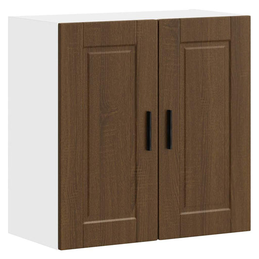 vidaXL Kitchen Wall Cabinet "Porto" Brown Oak Engineered Wood 1