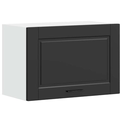 vidaXL Kitchen Wall Cabinet Porto Black Engineered Wood 2