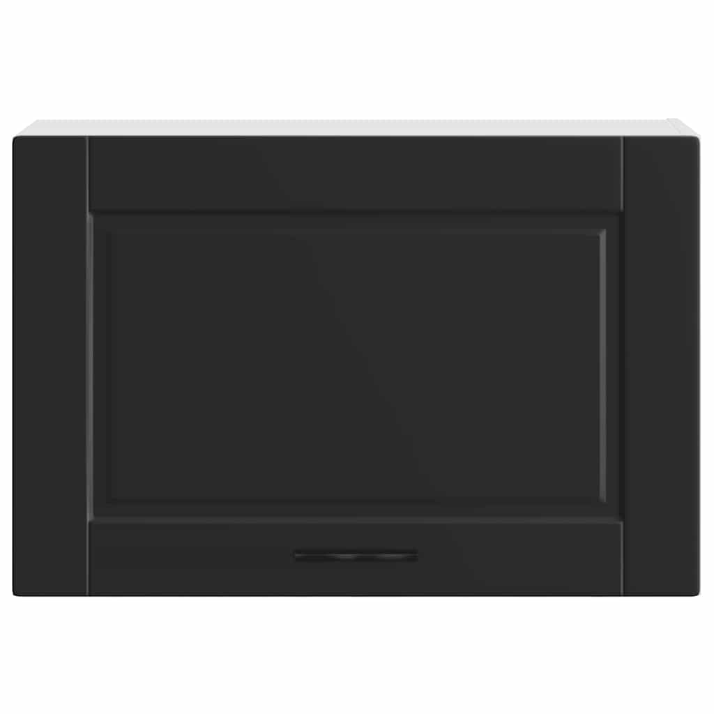 vidaXL Kitchen Wall Cabinet Porto Black Engineered Wood 5