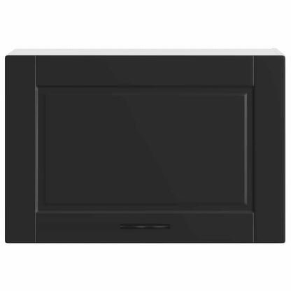 vidaXL Kitchen Wall Cabinet Porto Black Engineered Wood 5