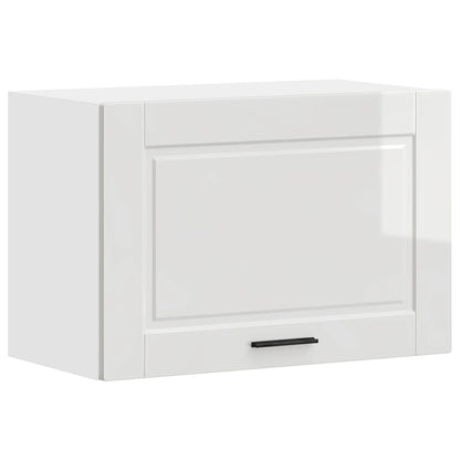 vidaXL Kitchen Wall Cabinet Porto High Gloss White Engineered Wood 2