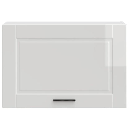 vidaXL Kitchen Wall Cabinet Porto High Gloss White Engineered Wood 5