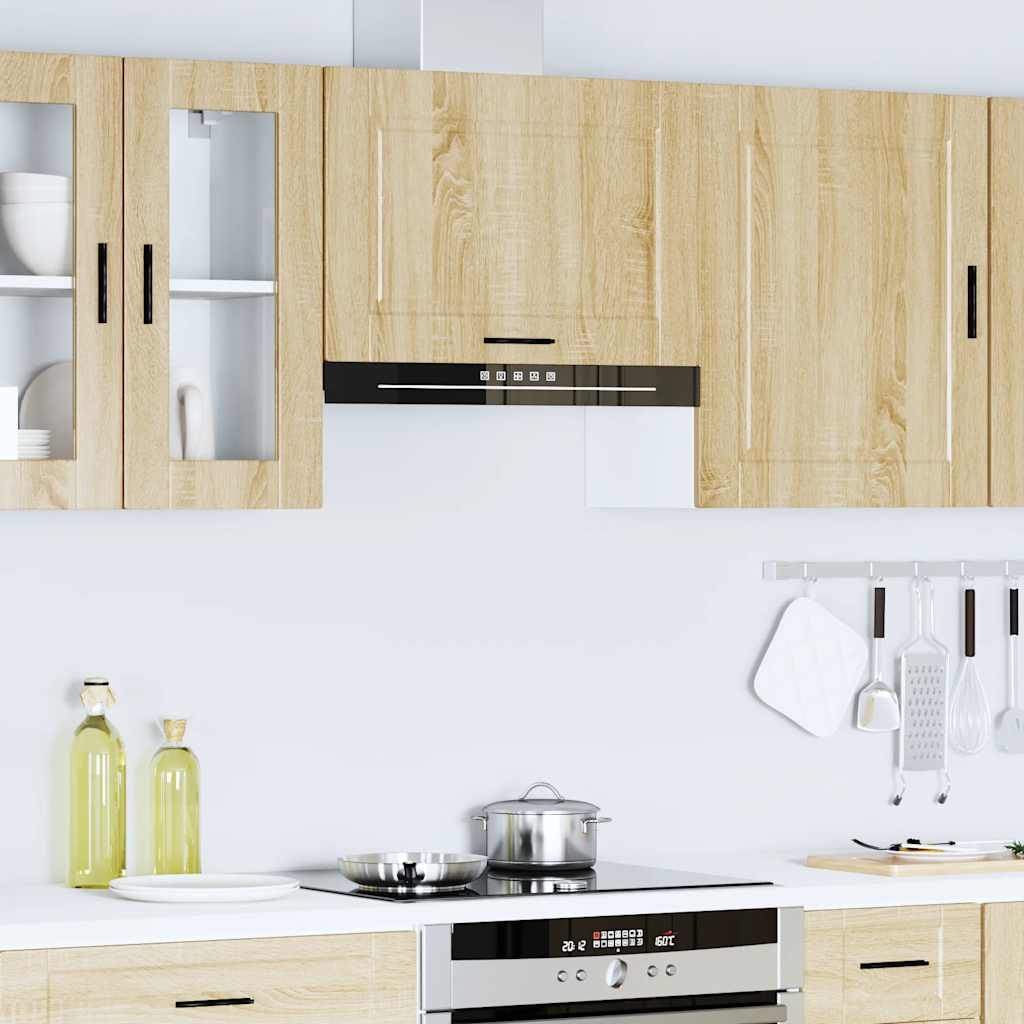 vidaXL Kitchen Wall Cabinet Porto Sonoma Oak Engineered Wood 4