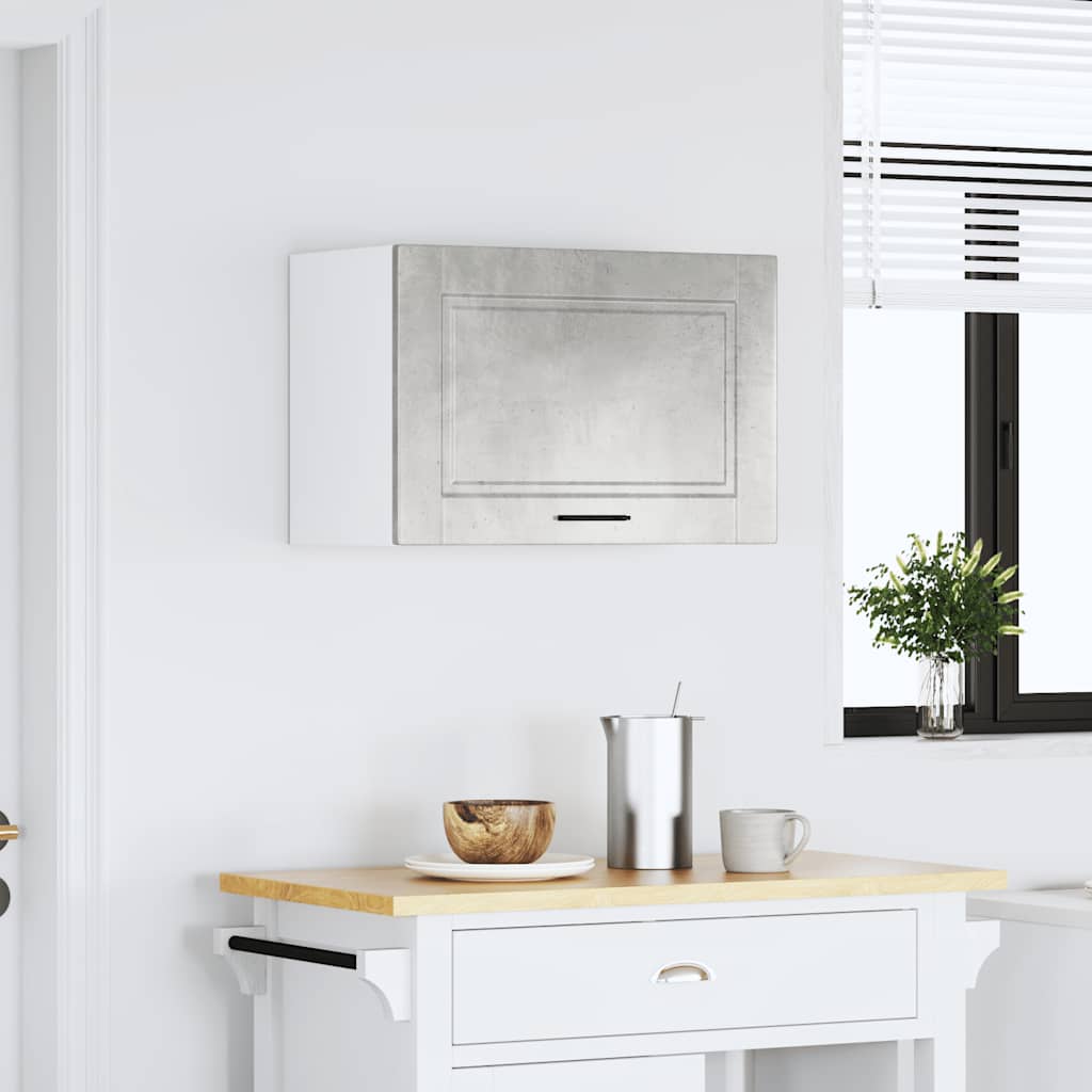 vidaXL Kitchen Wall Cabinet Porto Concrete Grey Engineered Wood 3