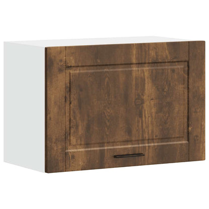 vidaXL Kitchen Wall Cabinet Porto Smoked Oak Engineered Wood 2