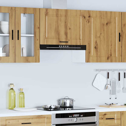 vidaXL Kitchen Wall Cabinet Porto Artisan Oak Engineered Wood 4