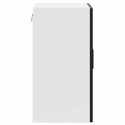 vidaXL Kitchen Wall Cabinet with Glass Door Porto Black 6