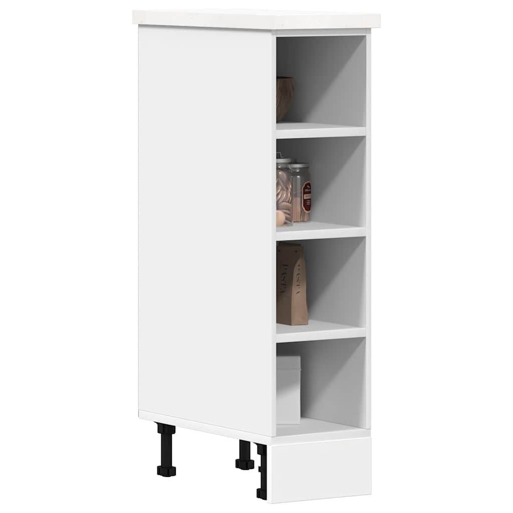 vidaXL Bottom Cabinet Riga White 20x44.5x81.5 cm Engineered Wood 1
