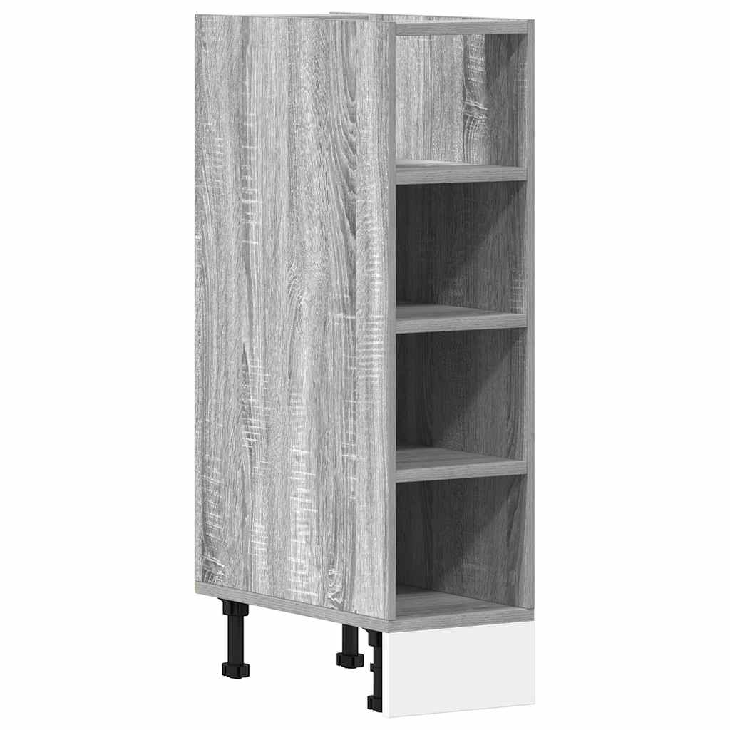 vidaXL Bottom Cabinet Riga Grey Sonoma 20x44.5x81.5 cm Engineered Wood 2