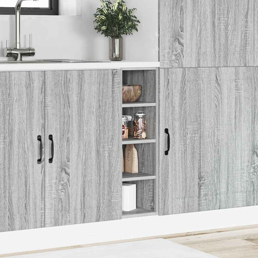 vidaXL Bottom Cabinet Riga Grey Sonoma 20x44.5x81.5 cm Engineered Wood 3