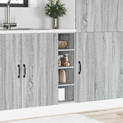 vidaXL Bottom Cabinet Riga Grey Sonoma 20x44.5x81.5 cm Engineered Wood 3