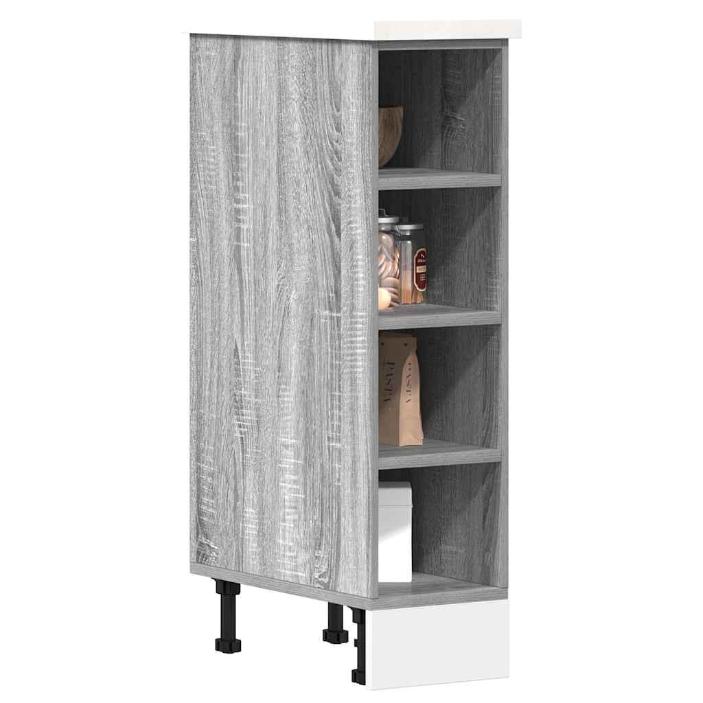 vidaXL Bottom Cabinet Riga Grey Sonoma 20x44.5x81.5 cm Engineered Wood 1