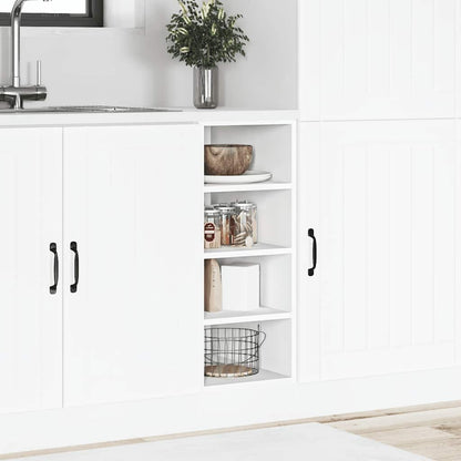 vidaXL Bottom Cabinet Riga White 30x44.5x81.5 cm Engineered Wood 3