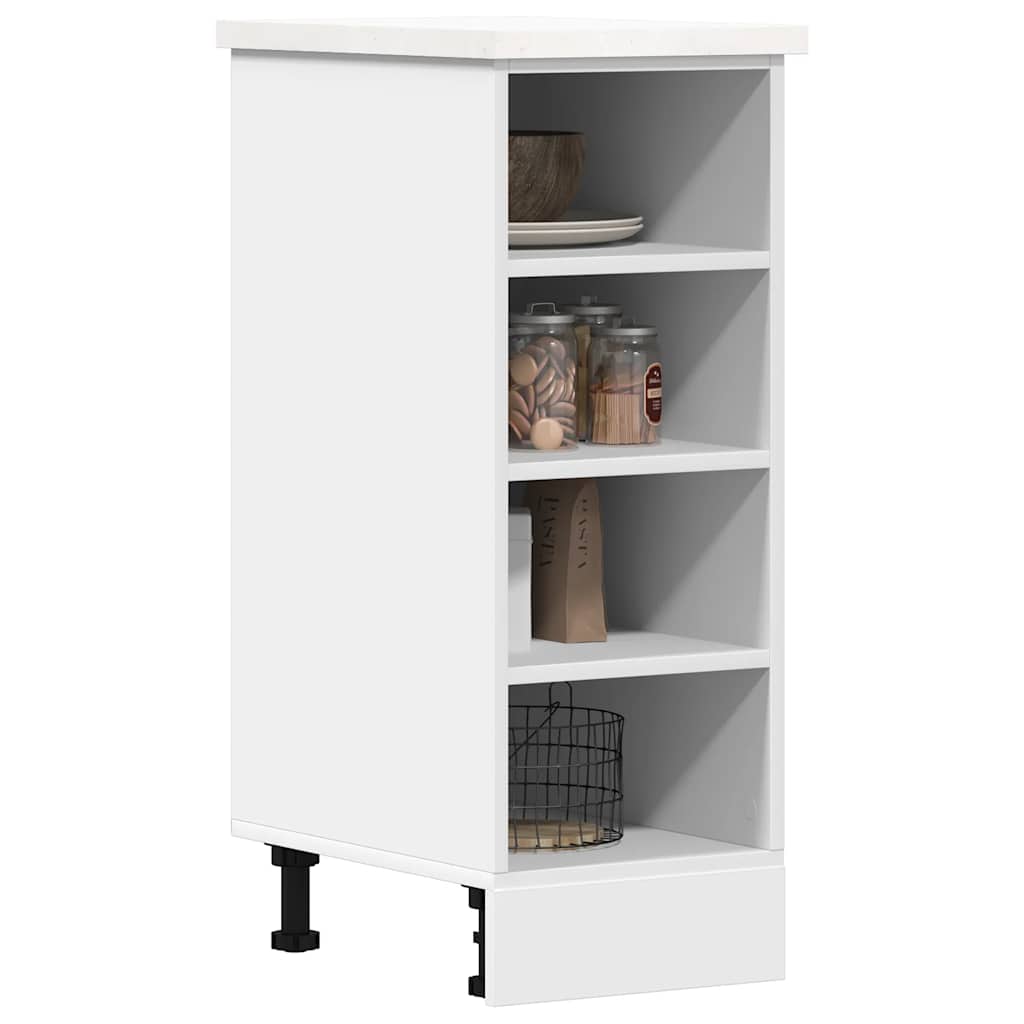 vidaXL Bottom Cabinet Riga White 30x44.5x81.5 cm Engineered Wood 1