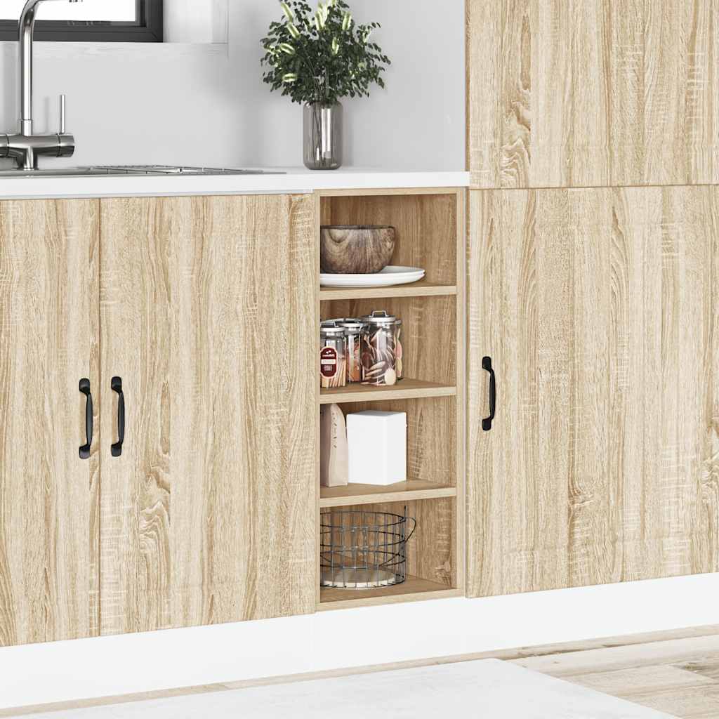 vidaXL Bottom Cabinet Riga Sonoma Oak 30x44.5x81.5 cm Engineered Wood 3
