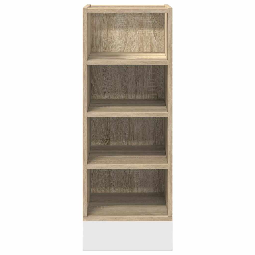vidaXL Bottom Cabinet Riga Sonoma Oak 30x44.5x81.5 cm Engineered Wood 4
