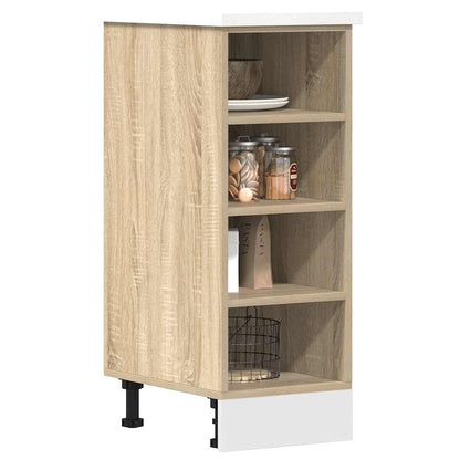 vidaXL Bottom Cabinet Riga Sonoma Oak 30x44.5x81.5 cm Engineered Wood 1
