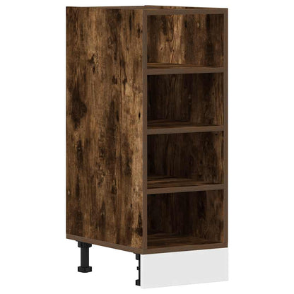 vidaXL Bottom Cabinet Riga Smoked Oak 30x44.5x81.5 cm Engineered Wood 2