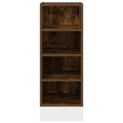 vidaXL Bottom Cabinet Riga Smoked Oak 30x44.5x81.5 cm Engineered Wood 4