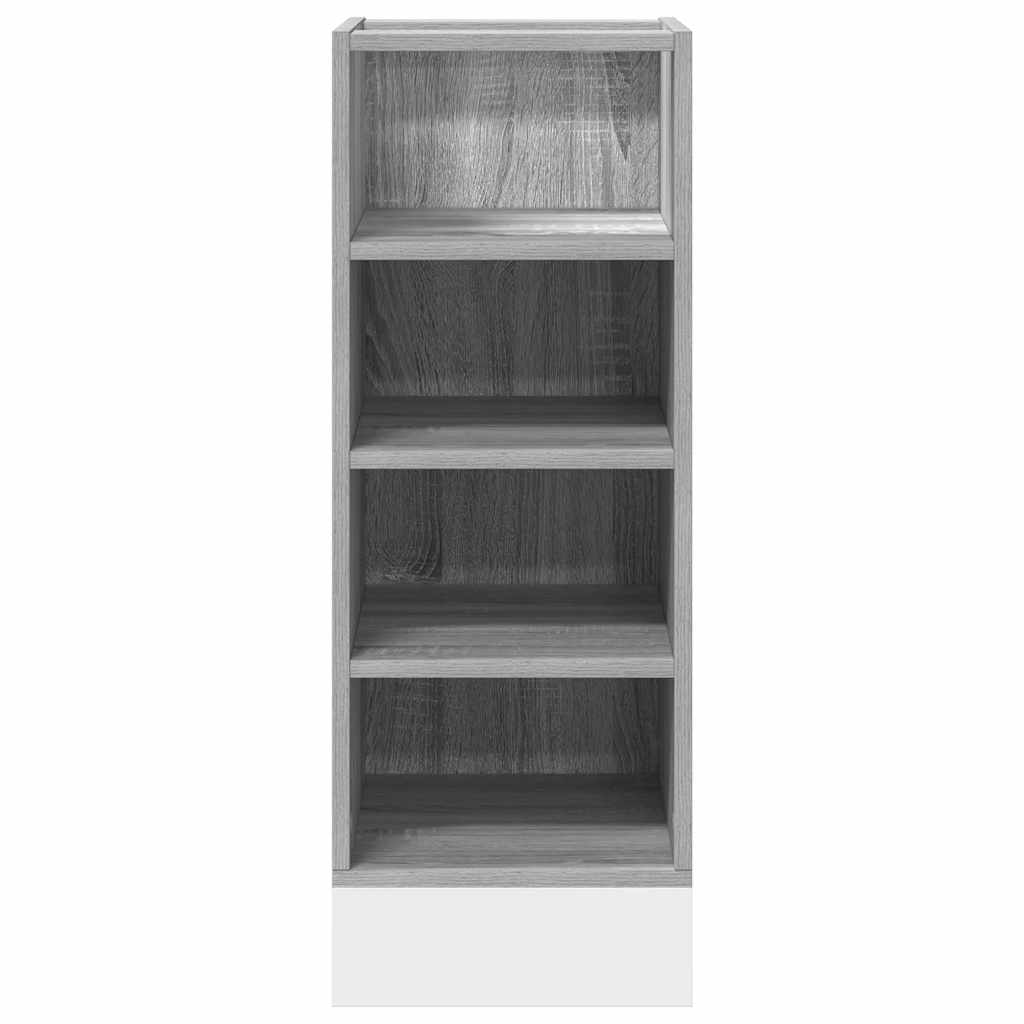 vidaXL Bottom Cabinet Riga Grey Sonoma 30x44.5x81.5 cm Engineered Wood 4
