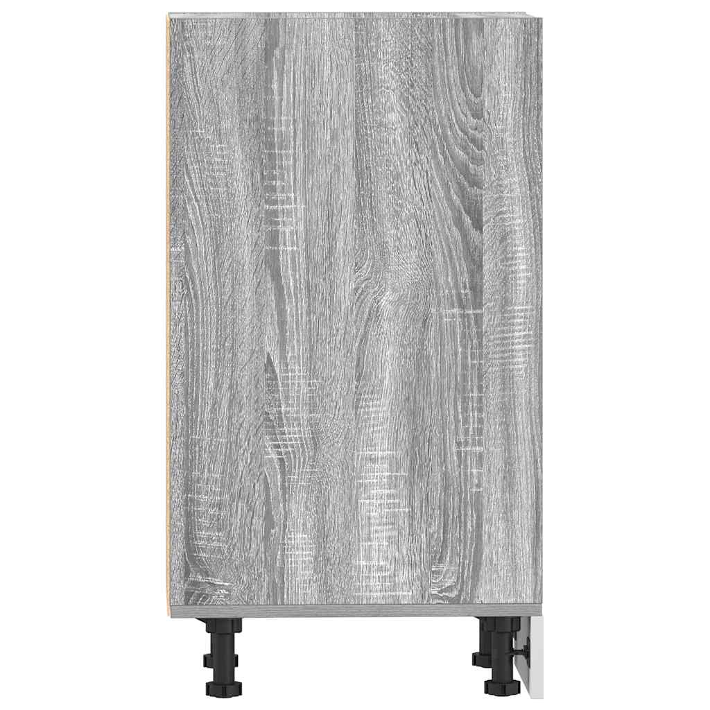 vidaXL Bottom Cabinet Riga Grey Sonoma 30x44.5x81.5 cm Engineered Wood 5