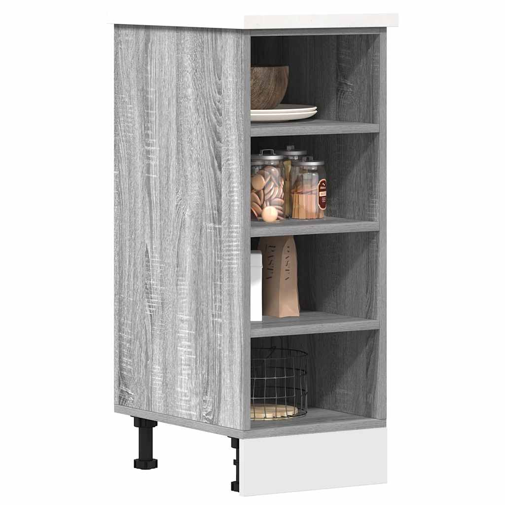 vidaXL Bottom Cabinet Riga Grey Sonoma 30x44.5x81.5 cm Engineered Wood 1