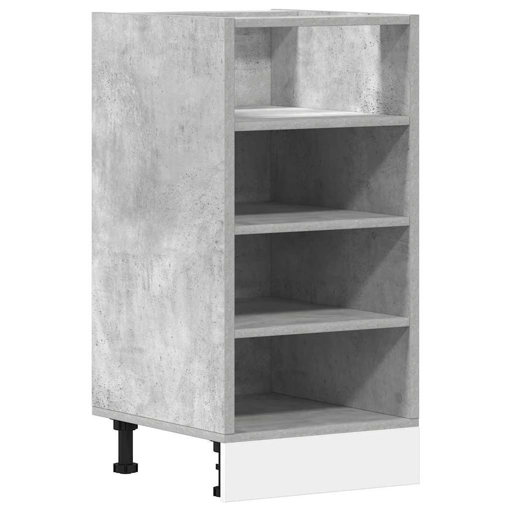 vidaXL Bottom Cabinet Riga Concrete Grey 40x44.5x81.5 cm Engineered Wood 2
