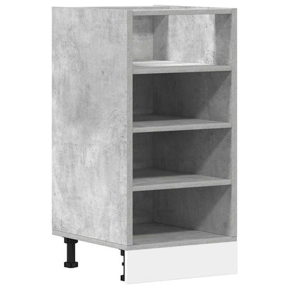 vidaXL Bottom Cabinet Riga Concrete Grey 40x44.5x81.5 cm Engineered Wood 2