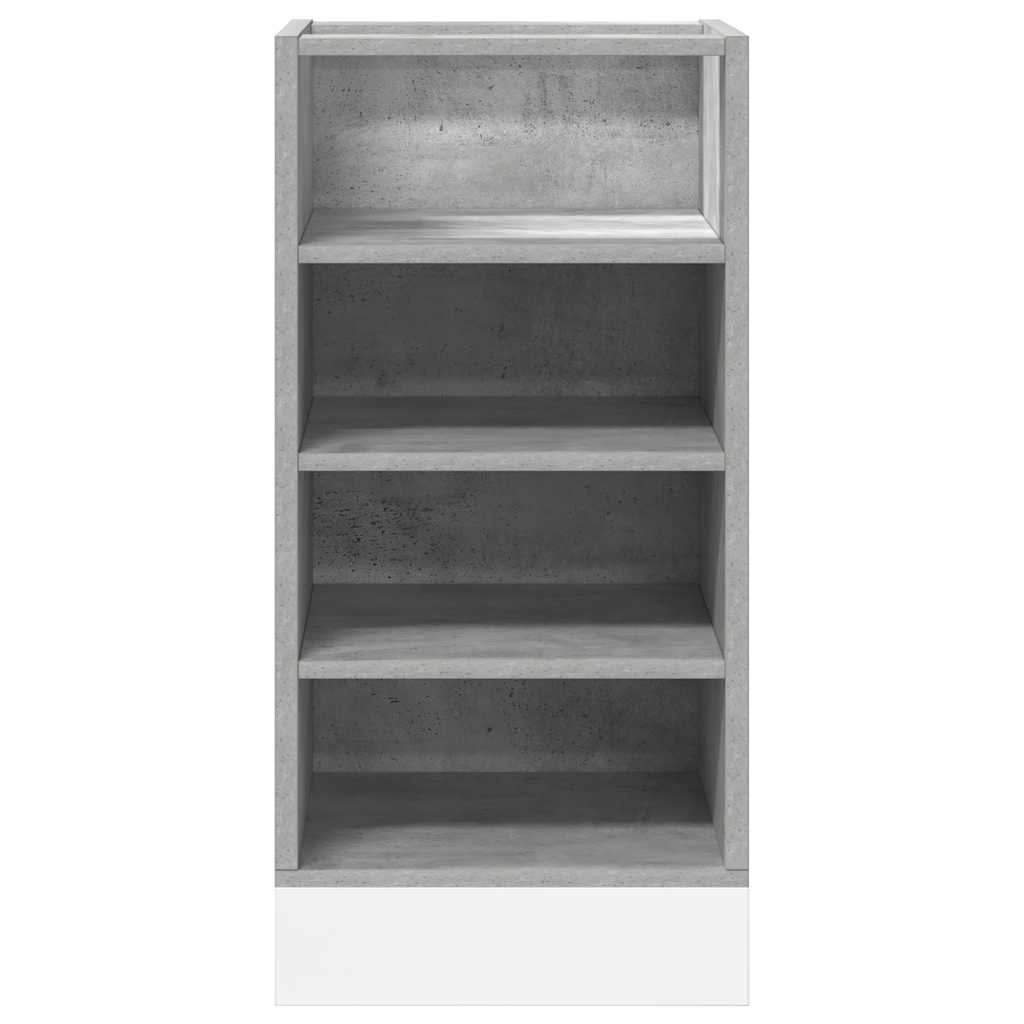 vidaXL Bottom Cabinet Riga Concrete Grey 40x44.5x81.5 cm Engineered Wood 4
