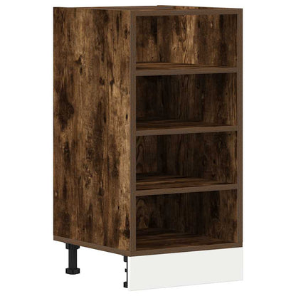 vidaXL Bottom Cabinet Riga Smoked Oak 40x44.5x81.5 cm Engineered Wood 2