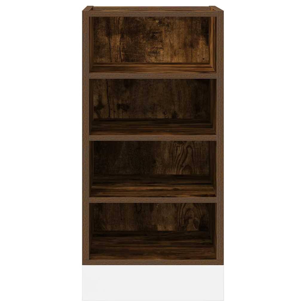 vidaXL Bottom Cabinet Riga Smoked Oak 40x44.5x81.5 cm Engineered Wood 4