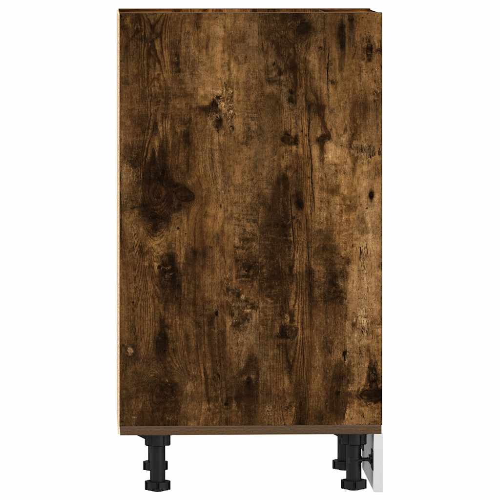 vidaXL Bottom Cabinet Riga Smoked Oak 40x44.5x81.5 cm Engineered Wood 5