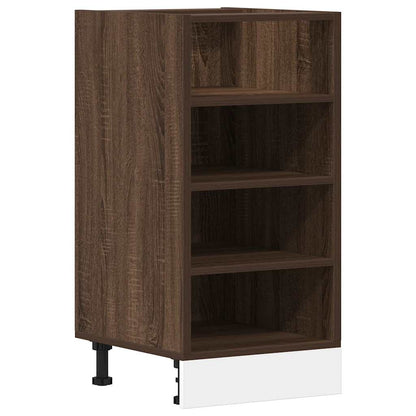 vidaXL Bottom Cabinet Riga Brown Oak 40x44.5x81.5 cm Engineered Wood 2