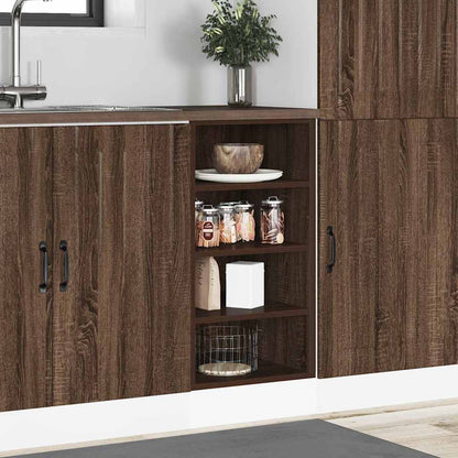 vidaXL Bottom Cabinet Riga Brown Oak 40x44.5x81.5 cm Engineered Wood 3