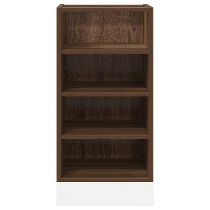 vidaXL Bottom Cabinet Riga Brown Oak 40x44.5x81.5 cm Engineered Wood 4