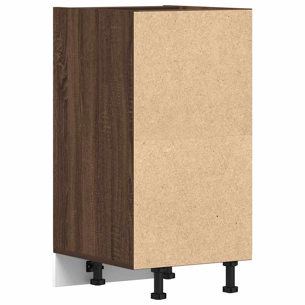 vidaXL Bottom Cabinet Riga Brown Oak 40x44.5x81.5 cm Engineered Wood 6