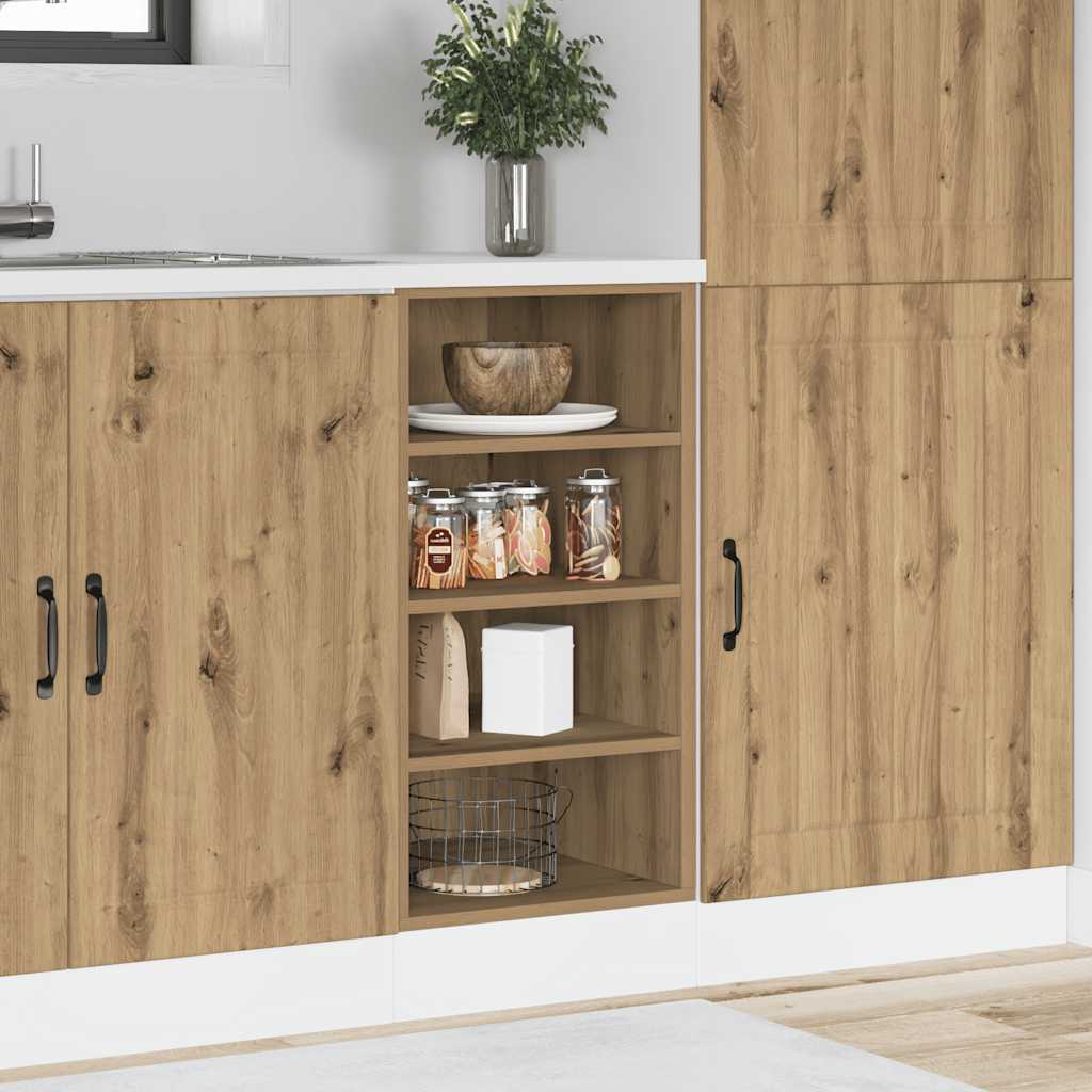 vidaXL Bottom Cabinet Riga Artisan Oak 40x44.5x81.5 cm Engineered Wood 1