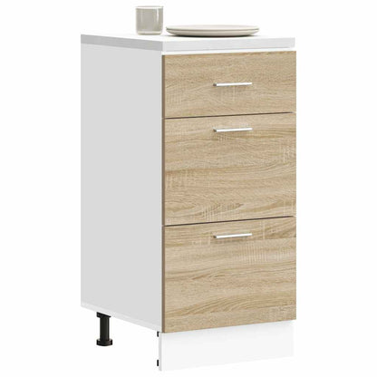 vidaXL Kitchen Base Cabinet "Lyon" Engineered Wood Sonoma Oak