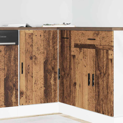 vidaXL Kitchen Base Cabinet "Lyon" Engineered Wood Old Wood