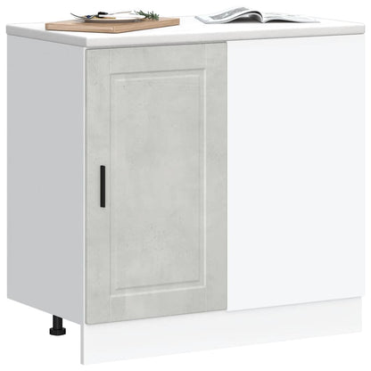 vidaXL Kitchen Base Cabinet Porto Concrete Grey Engineered Wood 3