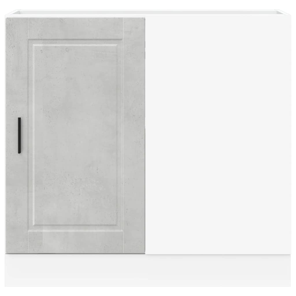 vidaXL Kitchen Base Cabinet Porto Concrete Grey Engineered Wood 4