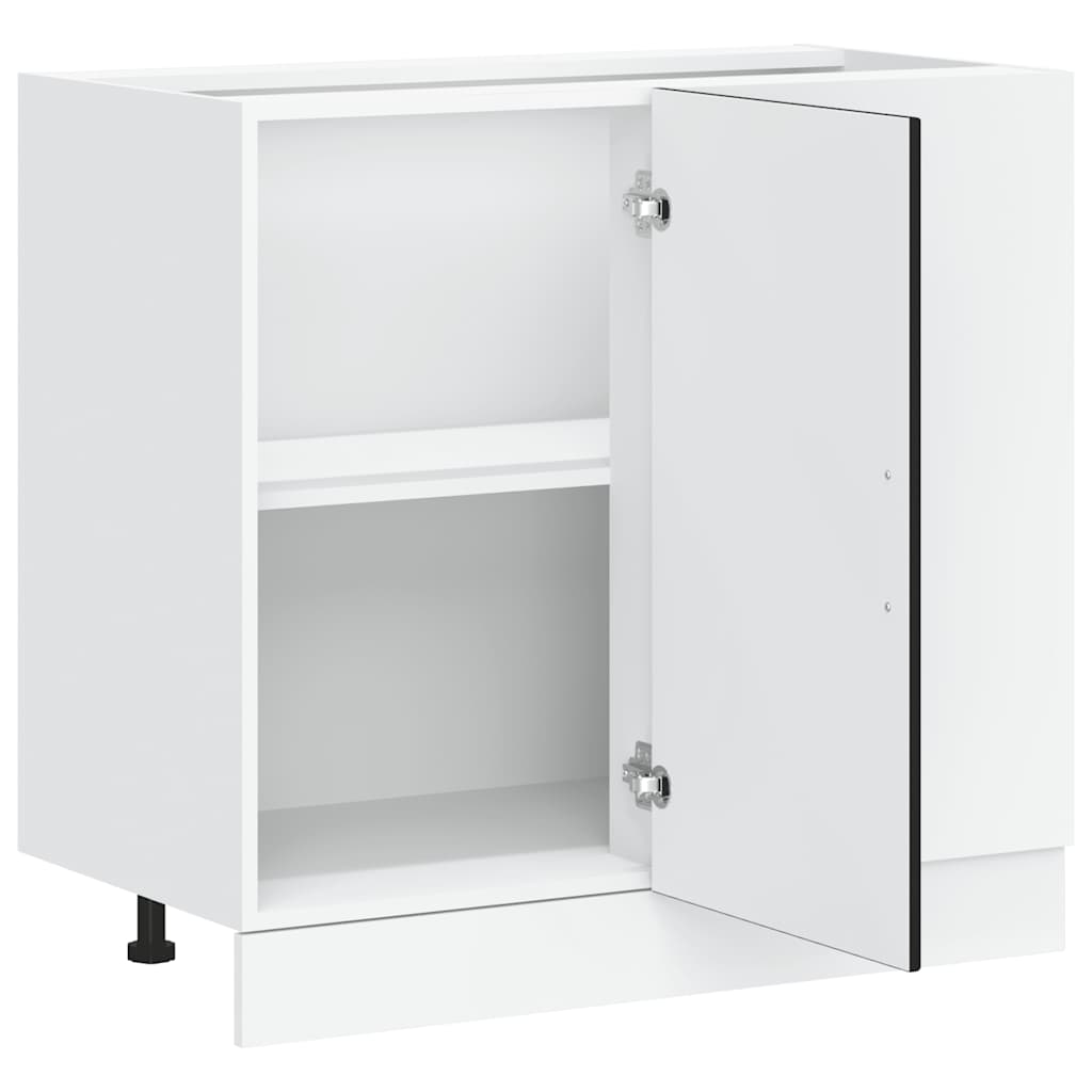 vidaXL Kitchen Base Cabinet "Lucca" Black Engineered Wood 5