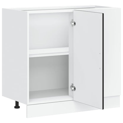 vidaXL Kitchen Base Cabinet "Lucca" Black Engineered Wood 5