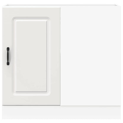 vidaXL Kitchen Base Cabinet Kalmar White Engineered Wood 4